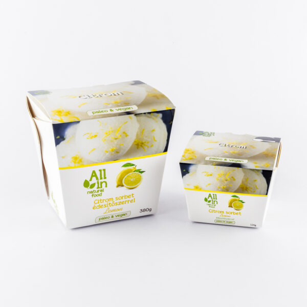 ALL IN Citrom sorbet jégkrém édesítőszerrel