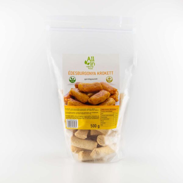 Vegán, gluténmentes Édesburgonya krokett 500g - mindenmentes