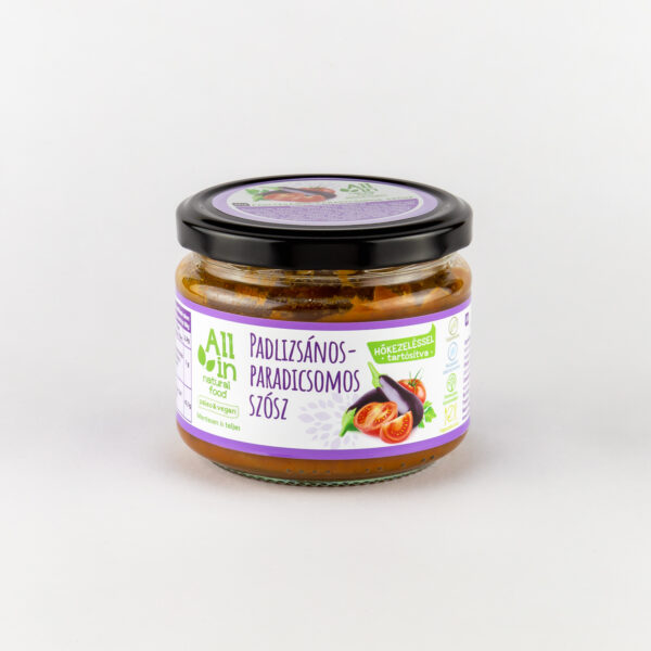 Vegán és gluténmentes Padlizsános-paradicsomos szósz 250g