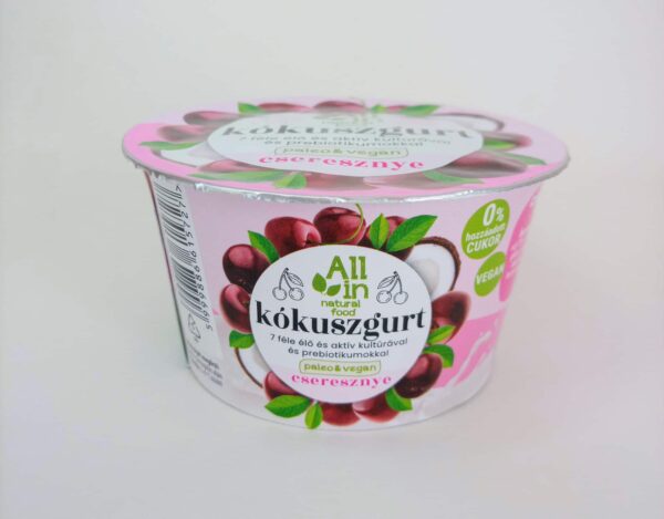 Cseresznye kókuszgurt 150g - mindenmentes