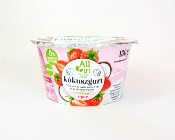 Eper kókuszgurt 150g- mindenmentes