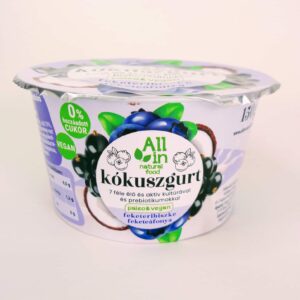 Feketeáfonya-Feketeribiszke kókuszgurt 150g - mindenmentes