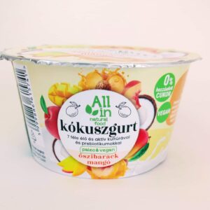 Őszibarack-Mangó kókuszgurt 150g - mindenmentes