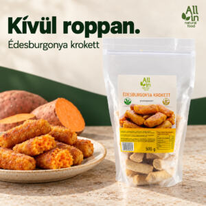 Vegán, gluténmentes Édesburgonya krokett 500g - mindenmentes