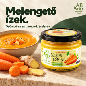 Vegán, gluténmentes Gyömbéres sárgarépa-krémleves
