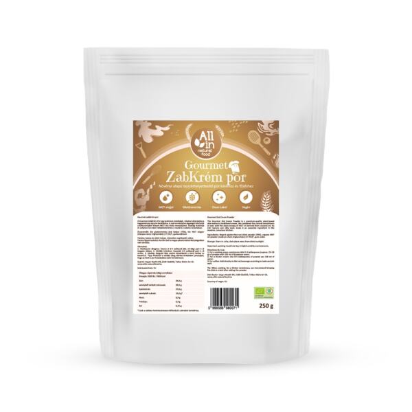 Gourmet Zabkrémpor (MCT olajjal) – Prémium bio vegán főzőtejszín helyettesítő por