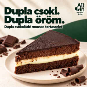 Dupla Csokoládé Mousse torta - mindenmentes