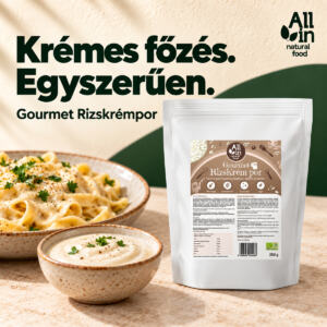 Gourmet Rizskrémpor (MCT olajjal) – Prémium bio vegán főzőtejszín helyettesítő por