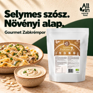 Gourmet Zabkrémpor (MCT olajjal) – Prémium bio vegán főzőtejszín helyettesítő por