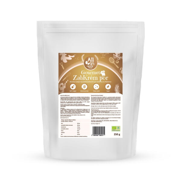 Gourmet Zabkrémpor (MCT olajjal) – Prémium bio vegán főzőtejszín helyettesítő por