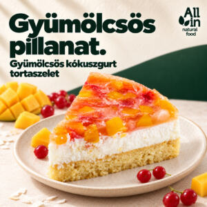 Gyümölcsös Kókuszgurt torta - mindenmentes