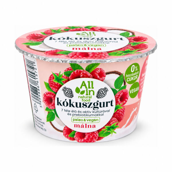 Málna kókuszgurt 150 g – ALL IN Natural Food