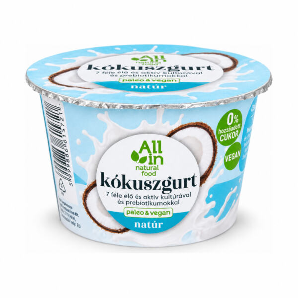 Natúr kókuszgurt 150 g – ALL IN Natural Food
