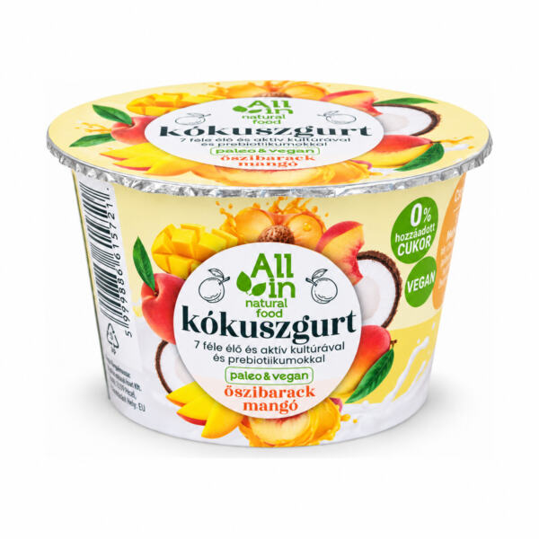 Kokosjoghurt Pfirsich und Mango