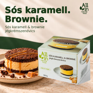 Mindenmentes Sós karamell & brownie jégkrémszendvics