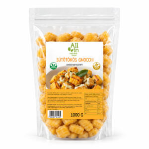 Gyorsfagyasztott Sütőtökös gnocchi 1000 g – gluténmentes, vegán, ALL IN Natural Food