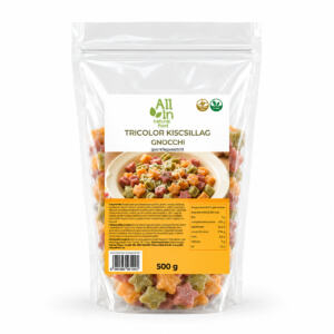 Gyorsfagyasztott Tricolor kiscsillag gnocchi 500 g – gluténmentes, vegán, ALL IN Natural Food